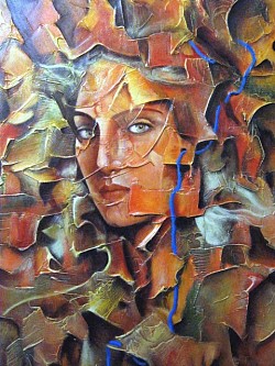 Arlequín en Verde con Traje de Gala